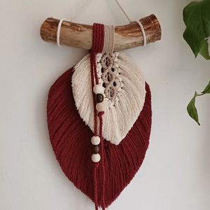 خرید انلاین دیوارکوب برگ مکرومه مدل النا