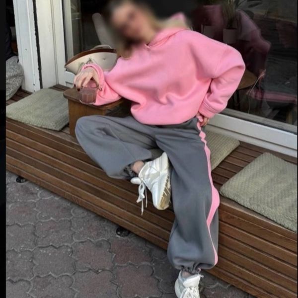 ست هودی شلوار زمستانه زنانه