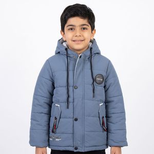 خرید اینترنتی قیمت کاپشن پسرانه RONGGOLAWT آبی کد 11925