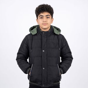 خرید اینترنتی قیمت کاپشن پسرانه LV مشکی کد 11930