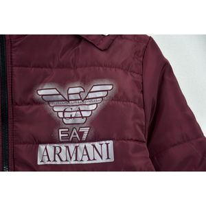 خرید اینترنتی قیمت کاپشن پسرانه ARMANY زرشکی کد 10464