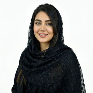 شال گیپور زنانه مشکی LV کد 10369