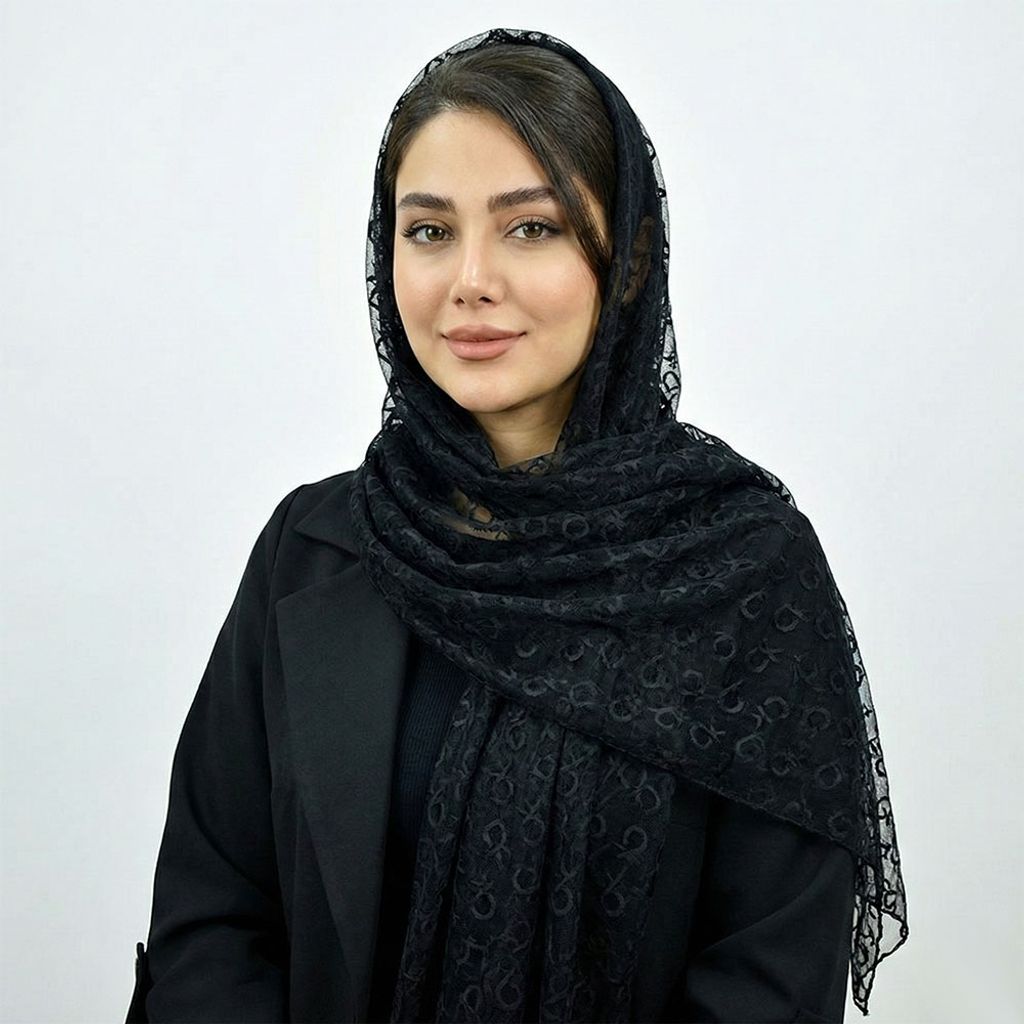 خرید اینترنتی قیمت شال گیپور زنانه مشکی ck کد 10369