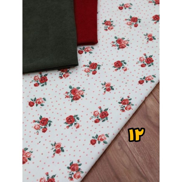 پارچه مخمل کبریتی طرحدار