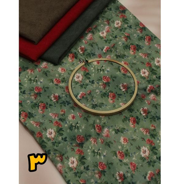 پارچه مخمل کبریتی طرحدار