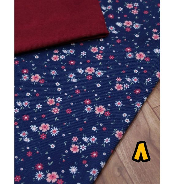 پارچه مخمل کبریتی طرحدار