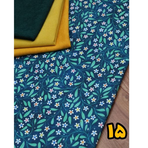 پارچه مخمل کبریتی طرحدار