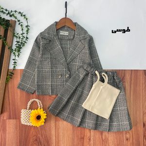 خرید اینترنتی قیمت ست کت دامن تاپ دخترانه