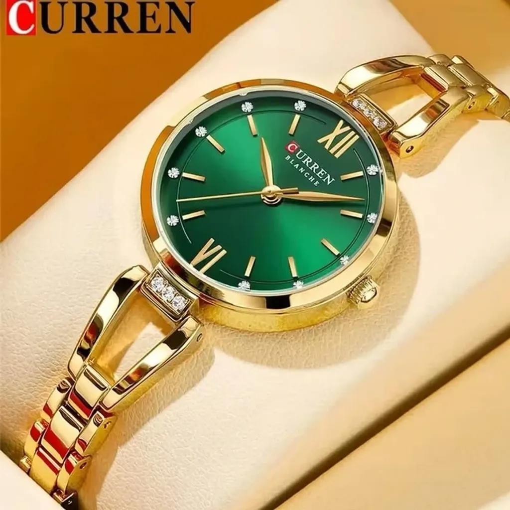 خرید آنلاین ساعت مچی زنانه کارن مدل CURREN 9092 ضدآب بند استیل اورجینال ضدآب