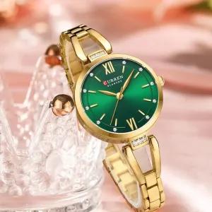 خرید آنلاین ساعت مچی زنانه کارن مدل CURREN 9092 ضدآب بند استیل اورجینال ضدآب