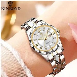 فروش اینترنتی ساعت مچی مردانه زنانه بین باند binbond بینبند اورجینال دو تقویم سفید
