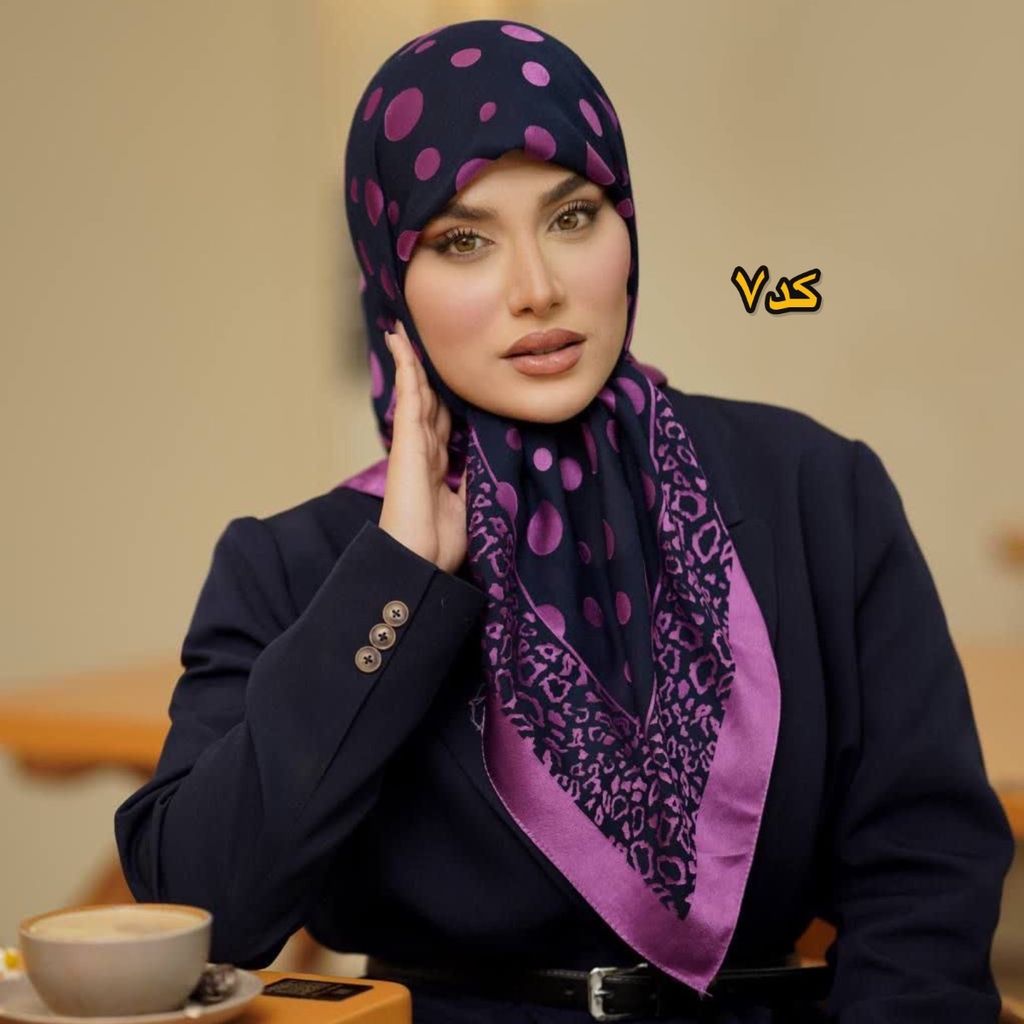 فروش اینترنتی روسری ابریشم خالخالی دووره