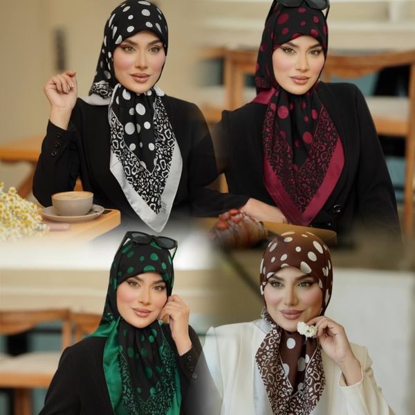 روسری ابریشم خالخالی دووره