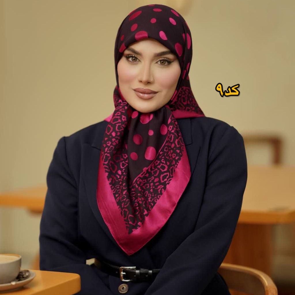خرید انلاین روسری ابریشم خالخالی دووره