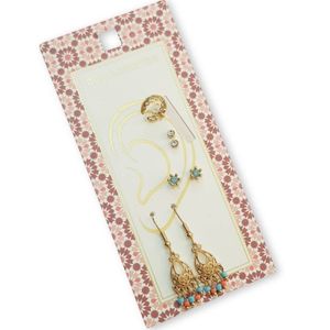 پک گوشواره ، گلگوش و ایرکاف طلایی