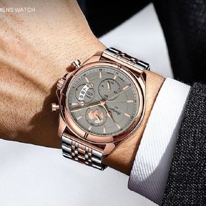 خرید آنلاین ساعت مچی مردانه پوداگار poedagar بند استیل نقره ای رزگلد