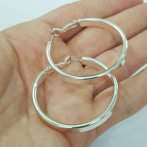 خرید اینترنتی گوشواره حلقه ای نقره ای ، برند TOSH