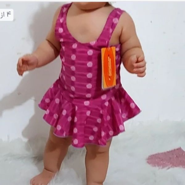 مایو شنا دخترانه کودک طرح فانتزی | لباس شنای بچگانه مناسب 2 سال