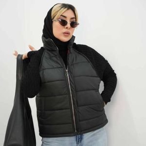 پافر زنانه و دخترانه طرح سرشانه بافت