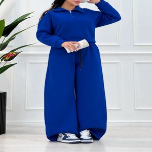 کراپ شلوار دورس پاییزی مینو آبی تیره