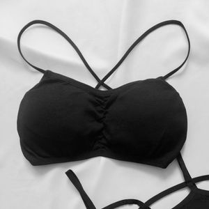 نیم تنه راحتی وارداتی مشکی سایز 65 کاپ A و B
