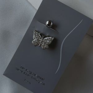 پیرسینگ ناف پروانه استیل 8mm