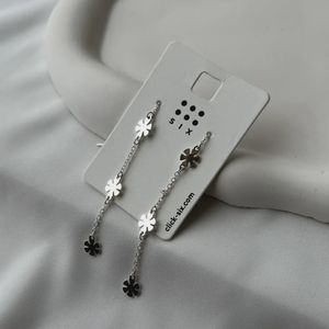 گوشواره گل بخیه ای