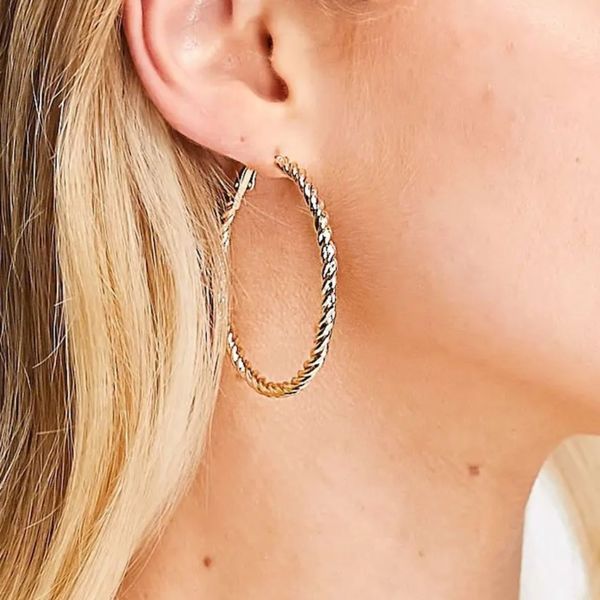 گوشواره حلقه ای طلایی