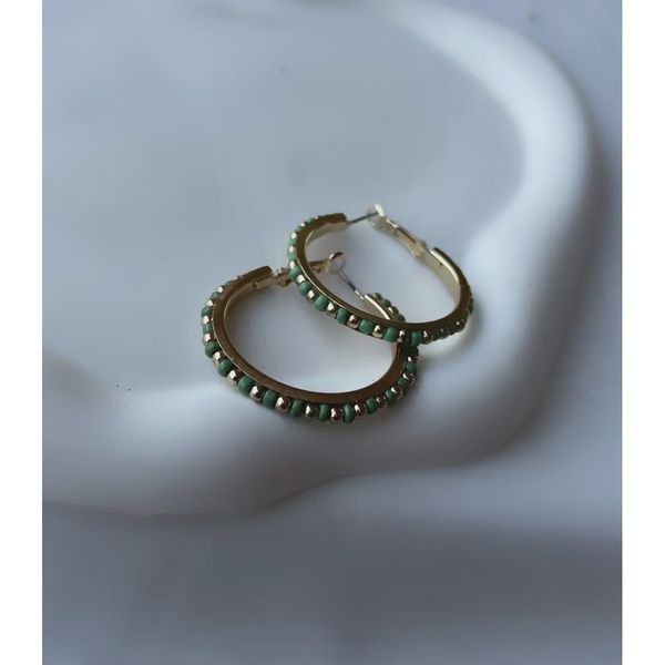 گوشواره حلقه ای منجوق