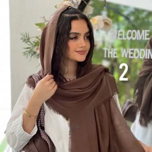 قیمت ارزان شال نخ پنبه دورریش دخترانه