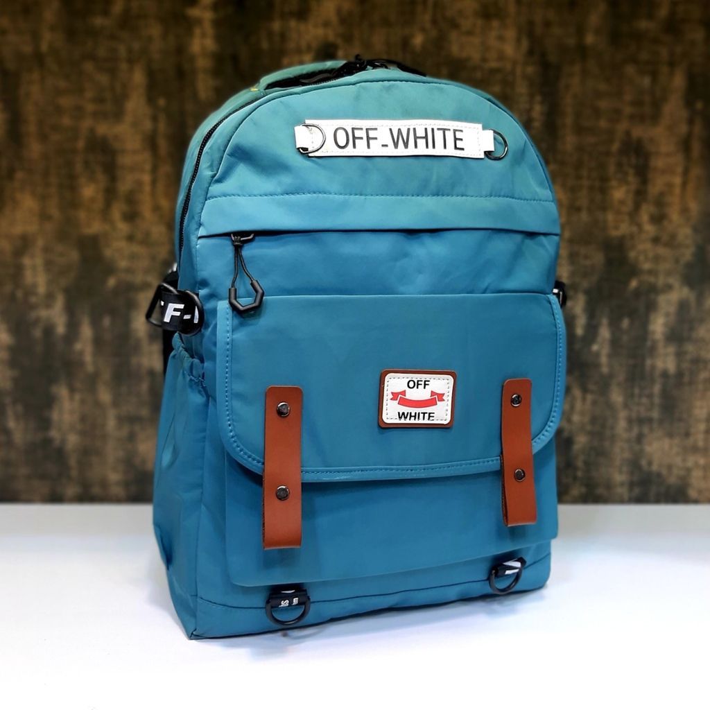 قیمت کوله پشتی off White رنگ سبزآبی