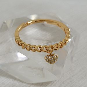 انگشتر قلب نگینی کد 26062