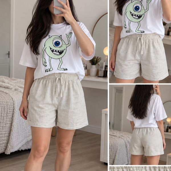 تیشرت وشلوارک چاپی