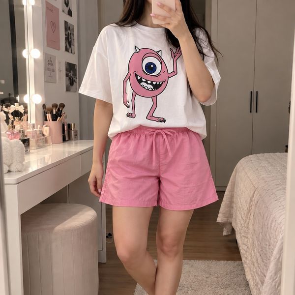 تیشرت وشلوارک چاپی