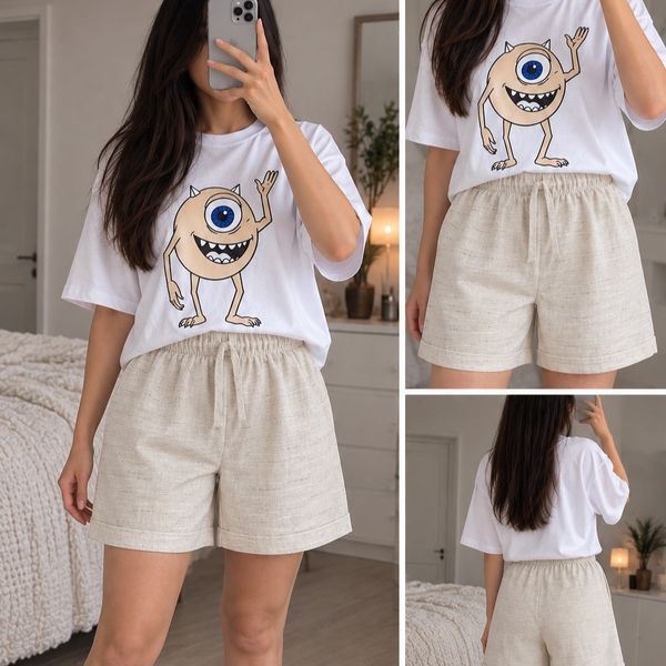 تیشرت وشلوارک چاپی