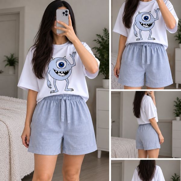 تیشرت وشلوارک چاپی