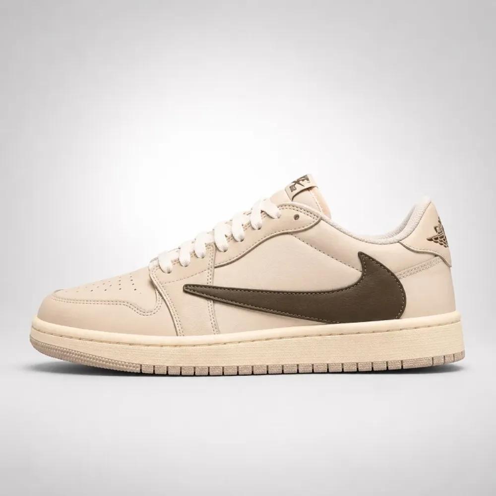 خرید اینترنتی قیمت کتونی نایک ایر جردن 1 لو تراویس اسکات کرم قهوه‌ای | Travis Scott x Air Jordan 1 Low Cream Brown
