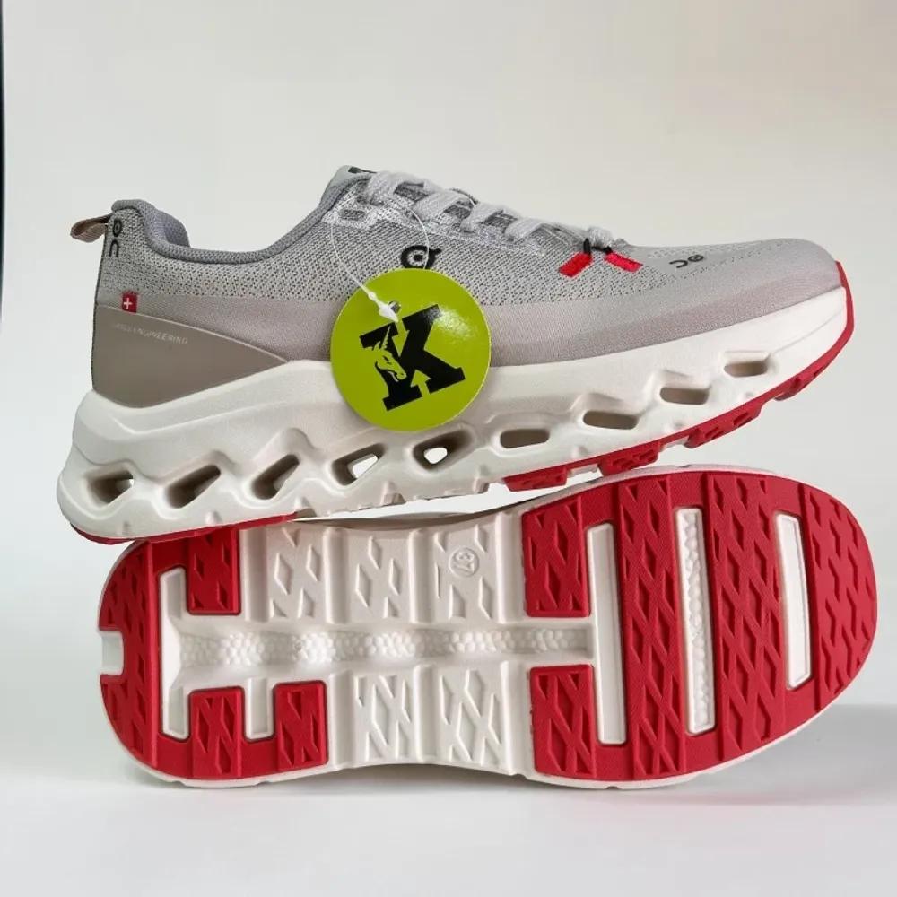 خرید اینترنتی قیمت کتونی آن رانینگ Cloudtilt طوسی | On Running Cloudtilt Grey Red
