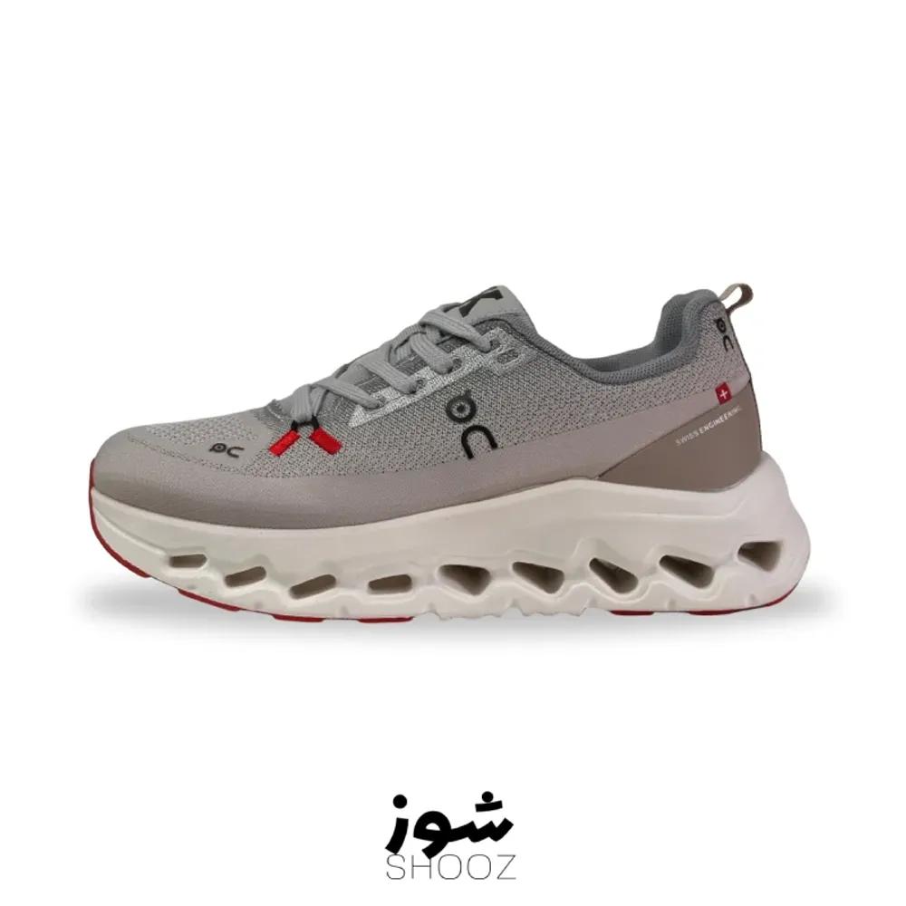 خرید اینترنتی قیمت کتونی آن رانینگ Cloudtilt طوسی | On Running Cloudtilt Grey Red