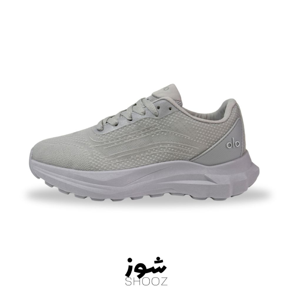 خرید اینترنتی قیمت کتونی زنانه alo yoga runner طوسی وارداتی