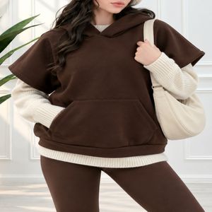 جلیقه دورس شکلاتی کلاهدار الیف