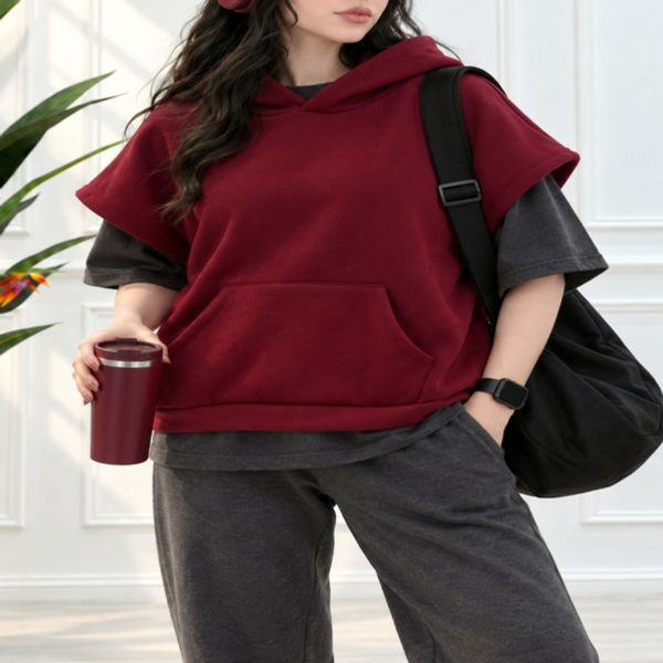 وست زنانه کلاهدار دورس توکرکی الیف
