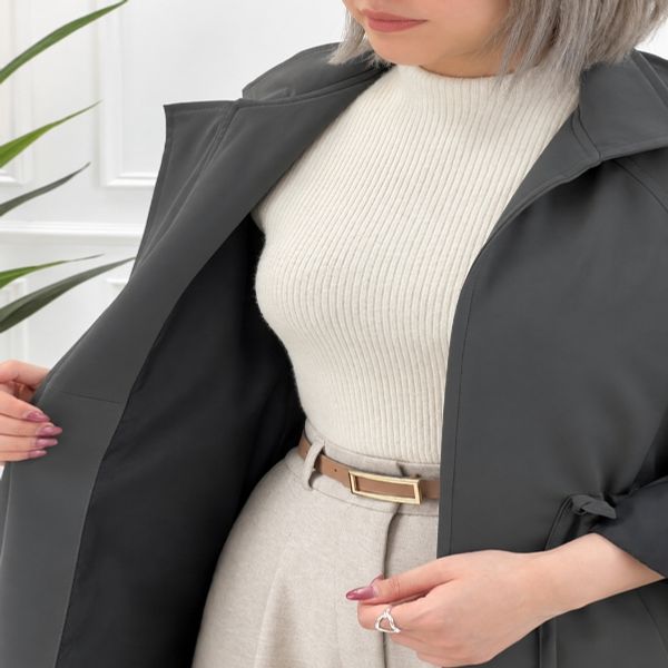 ترنچ کت کلاهدار سانتانا توسی زنانه