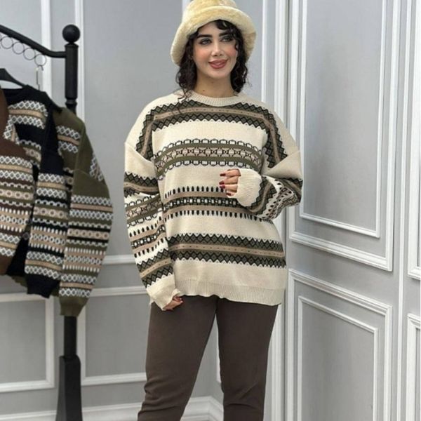 بلوز سنتی بافت یقه گرد زنانه دخترانه فری تا 56 تن خور شیک