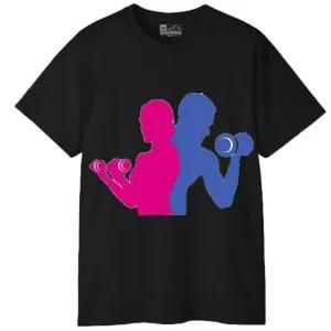 خرید اینترنتی قیمت تیشرت آستین کوتاه مردانه مدل باشگاه بدنسازی کد 561 جنس نخ و پلی استر