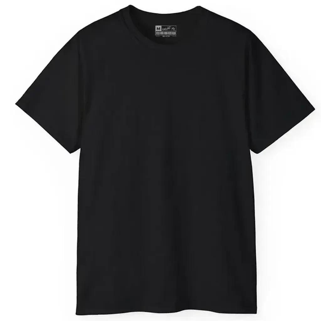 خرید اینترنتی قیمت تیشرت آستین کوتاه مردانه یقه گرد نخ و پلی استر طرح چاپ معمولی