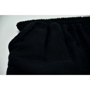 خرید اینترنتی قیمت شلوار کتان پنبه حصیری مردانه مشکی کد 11574