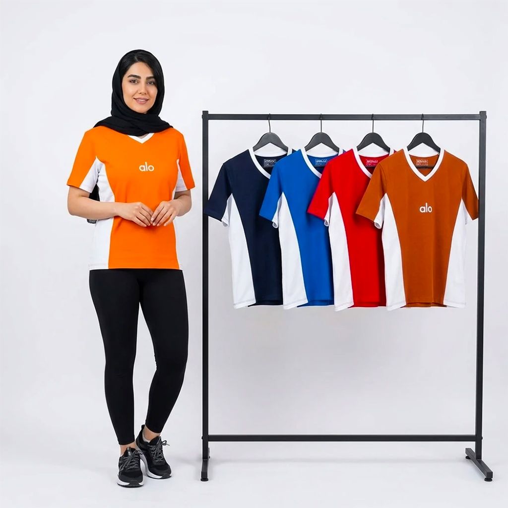 خرید اینترنتی قیمت تیشرت اسپرت زنانه alo کد 11531