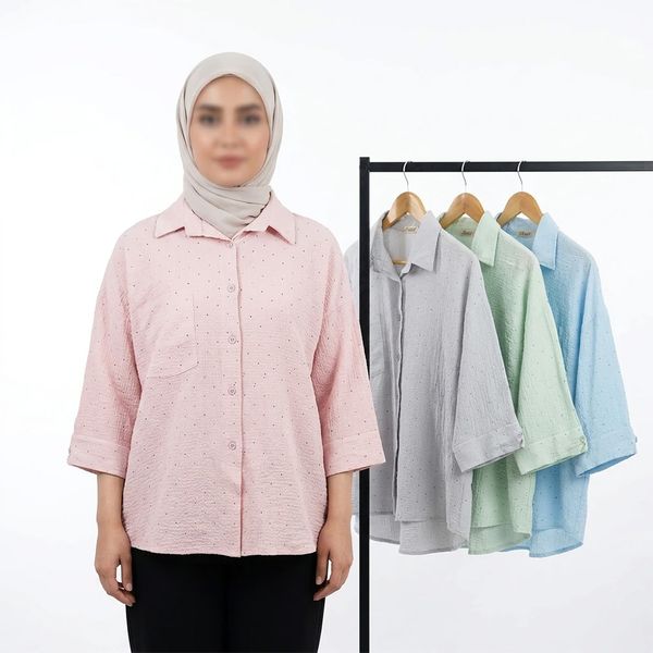 شومیز زنانه نگینی کد 11554