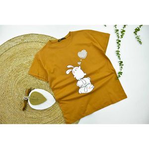 خرید اینترنتی قیمت تیشرت زنانه خرگوش و قلب کد 11550